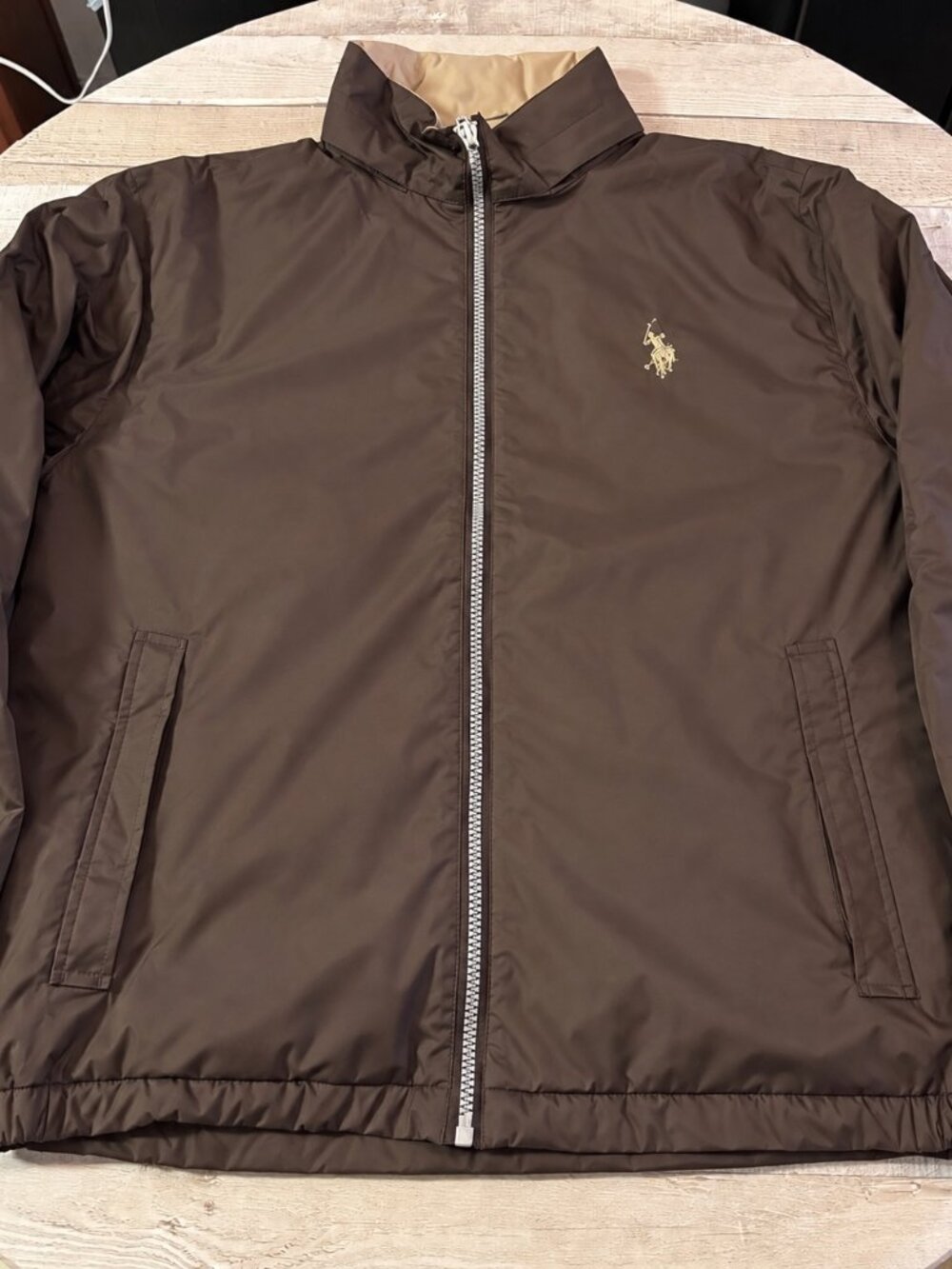 Men’s U.S. Polo Assn. Brown Jacket – Size 2XL